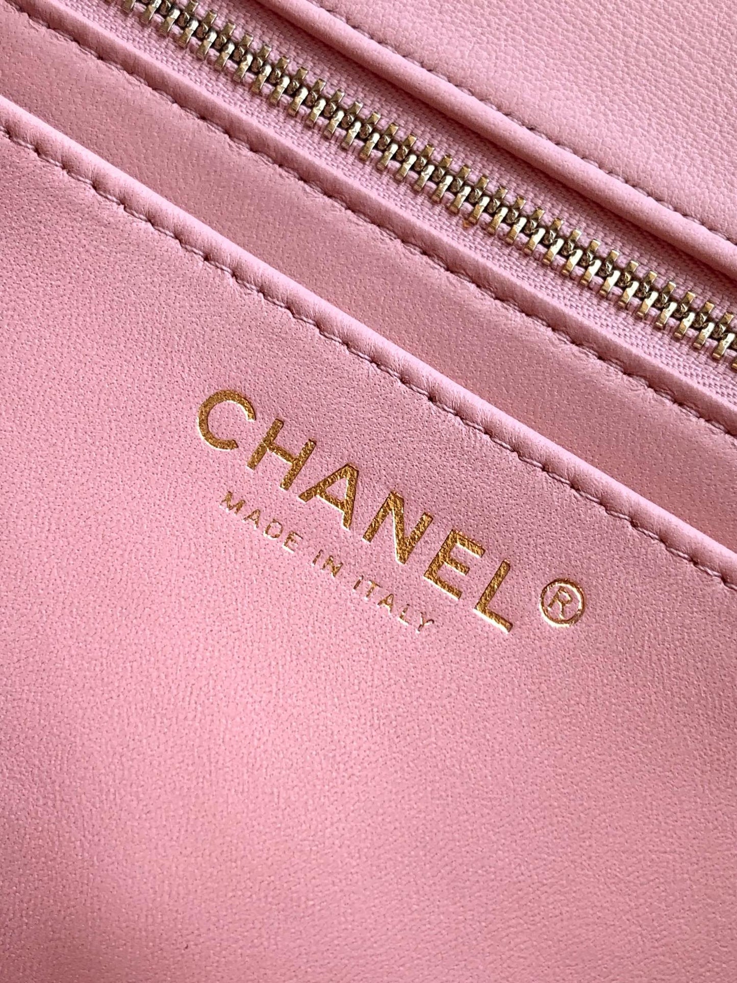 Chanel Classic Flap Large Sakura Pink Gold Hardware CC Charm