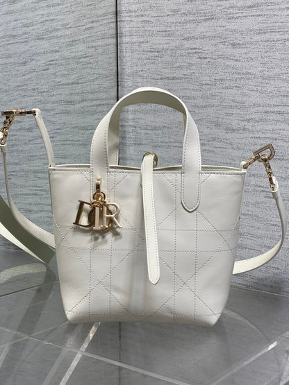 Toujours Vertical Small Bag — White