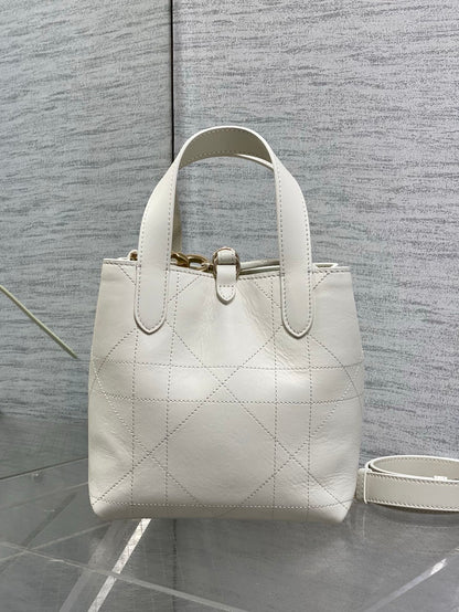 Toujours Vertical Small Bag — White