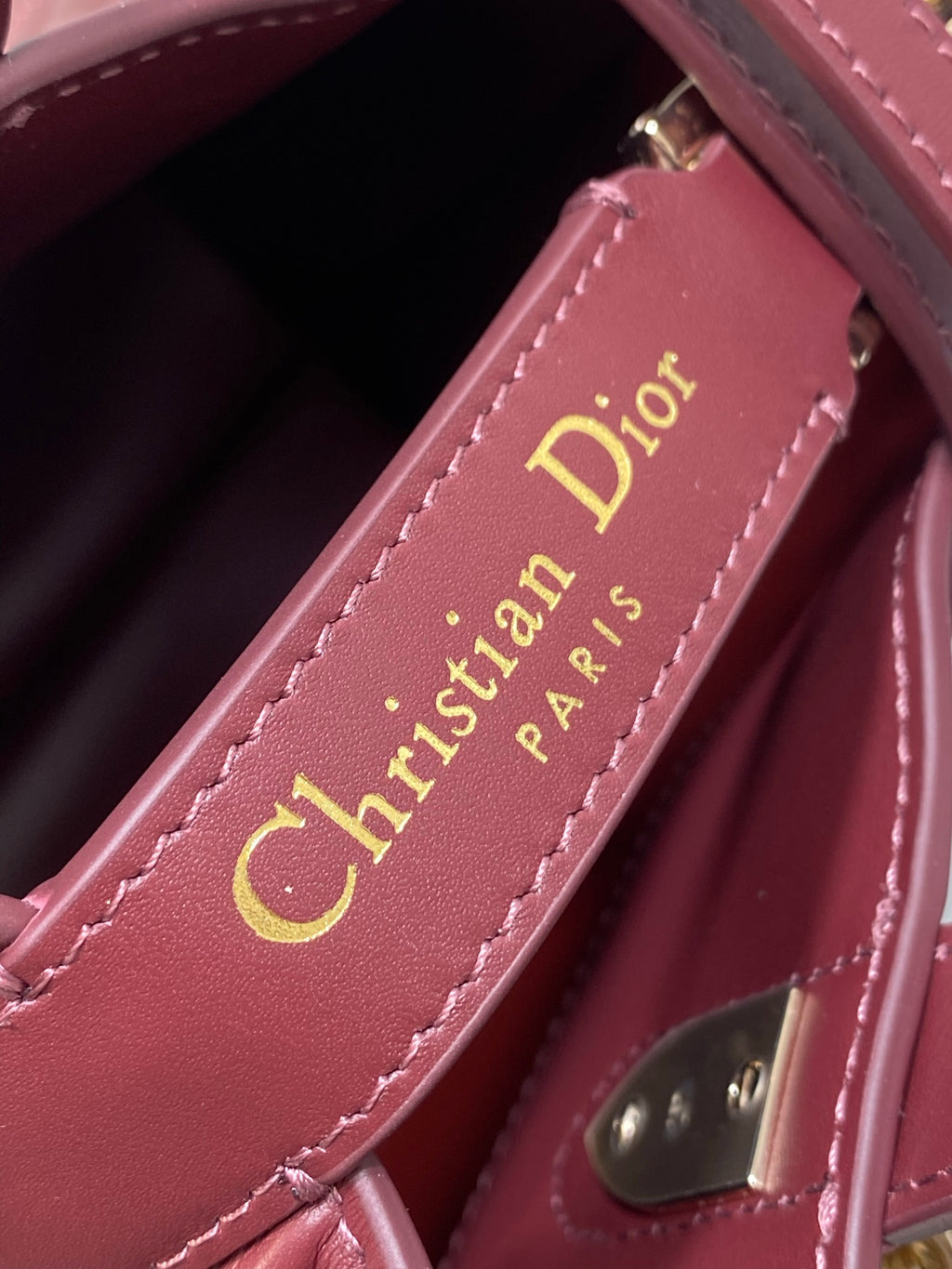 Toujours Vertical Small Bag — Burgundy