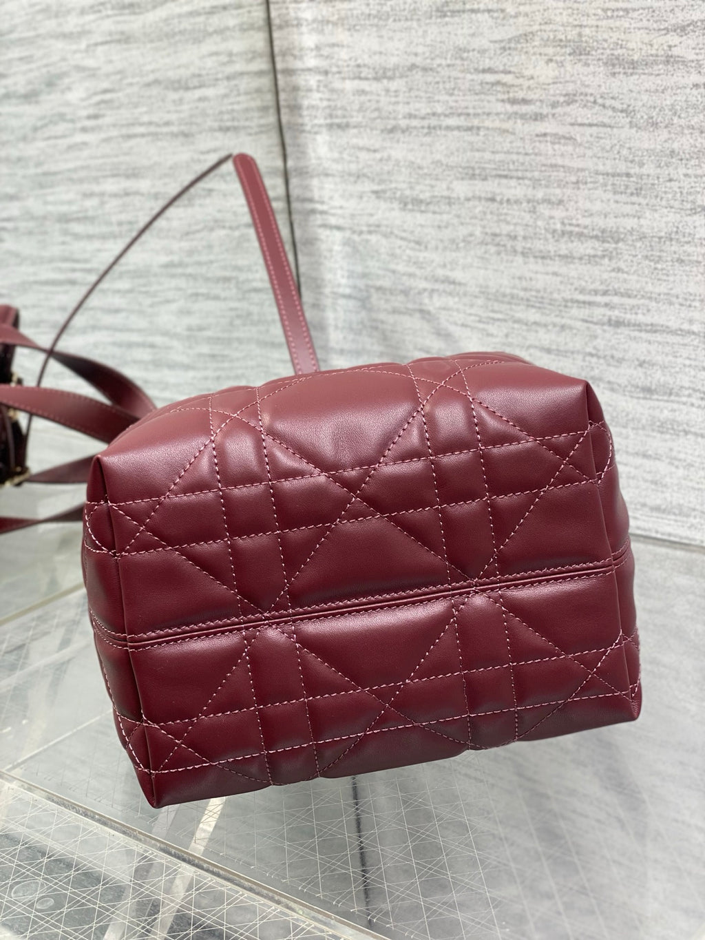 Toujours Vertical Small Bag — Burgundy