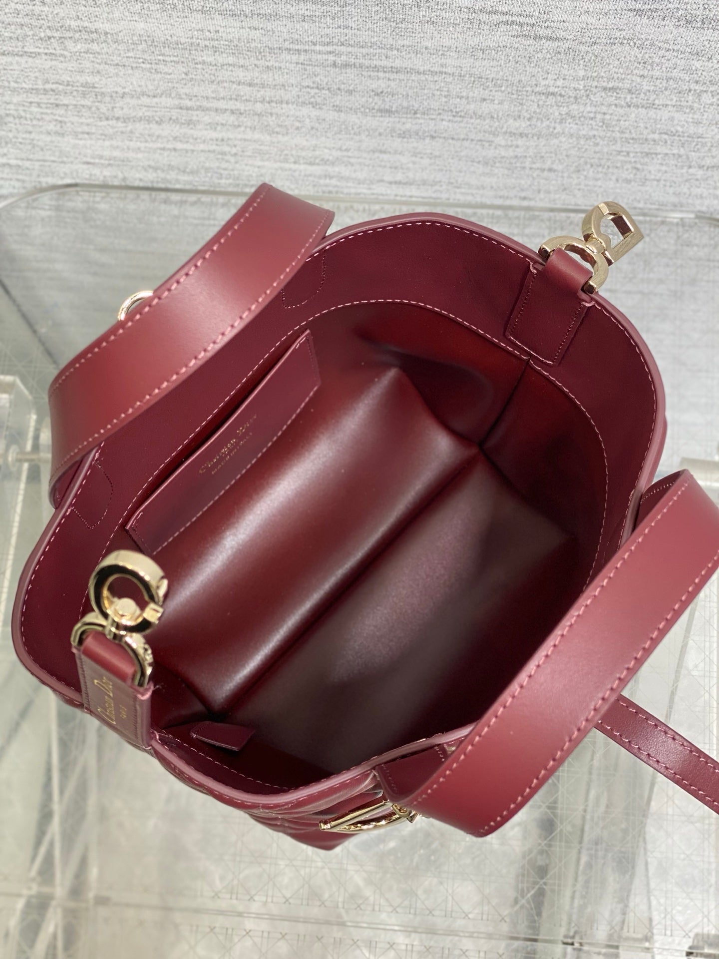 Toujours Vertical Small Bag — Burgundy