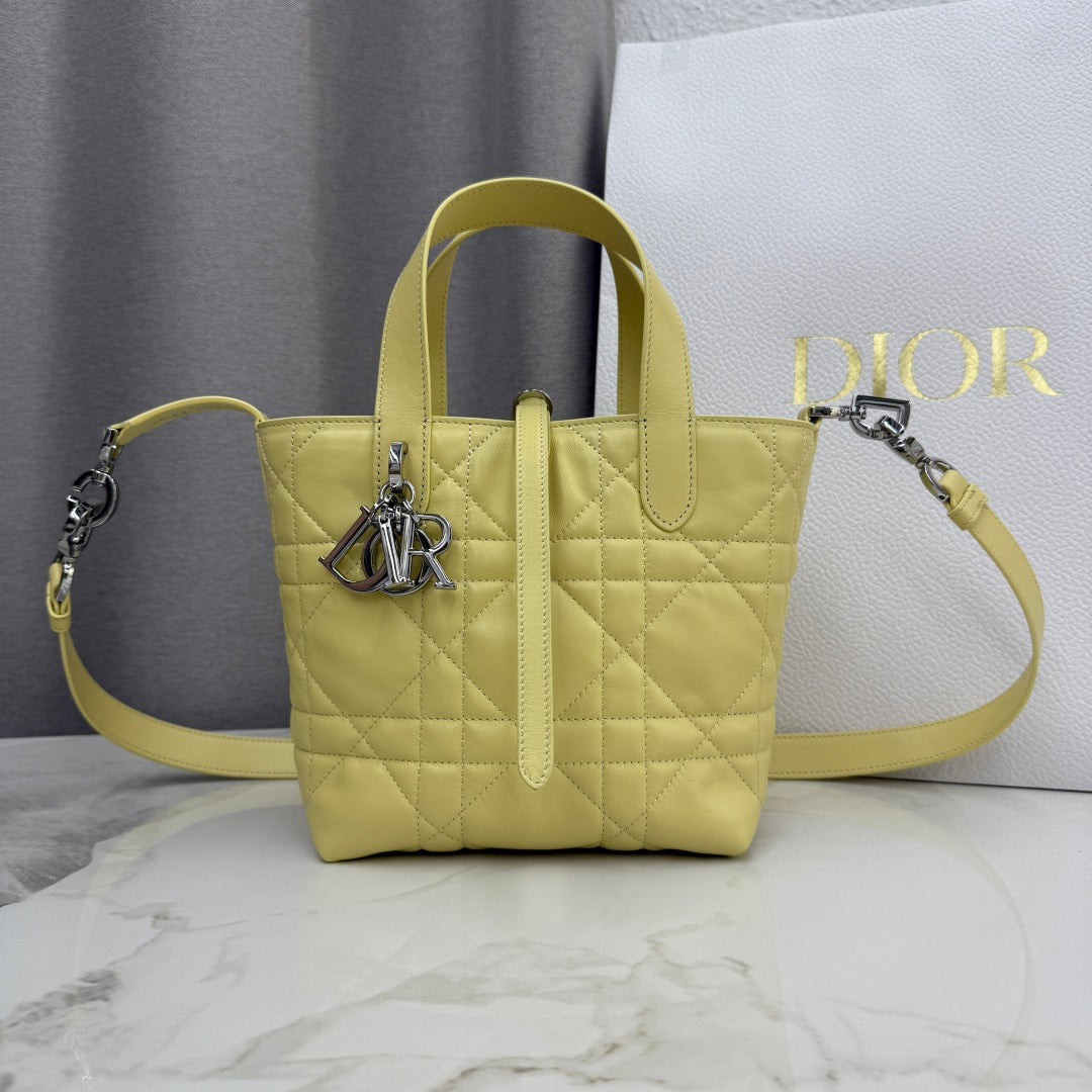 Toujours Vertical Small Bag — Lemon Yellow