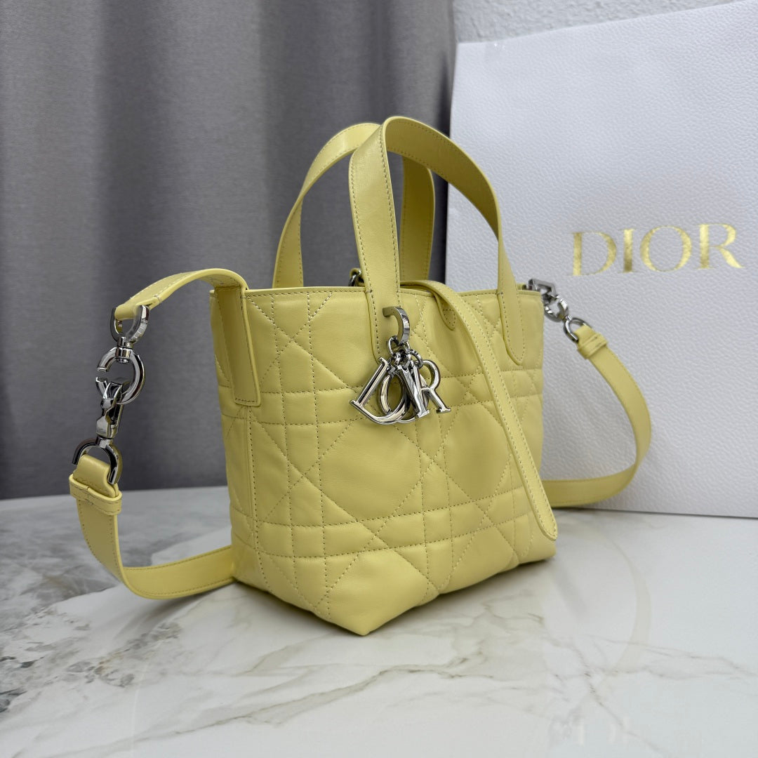 Toujours Vertical Small Bag — Lemon Yellow