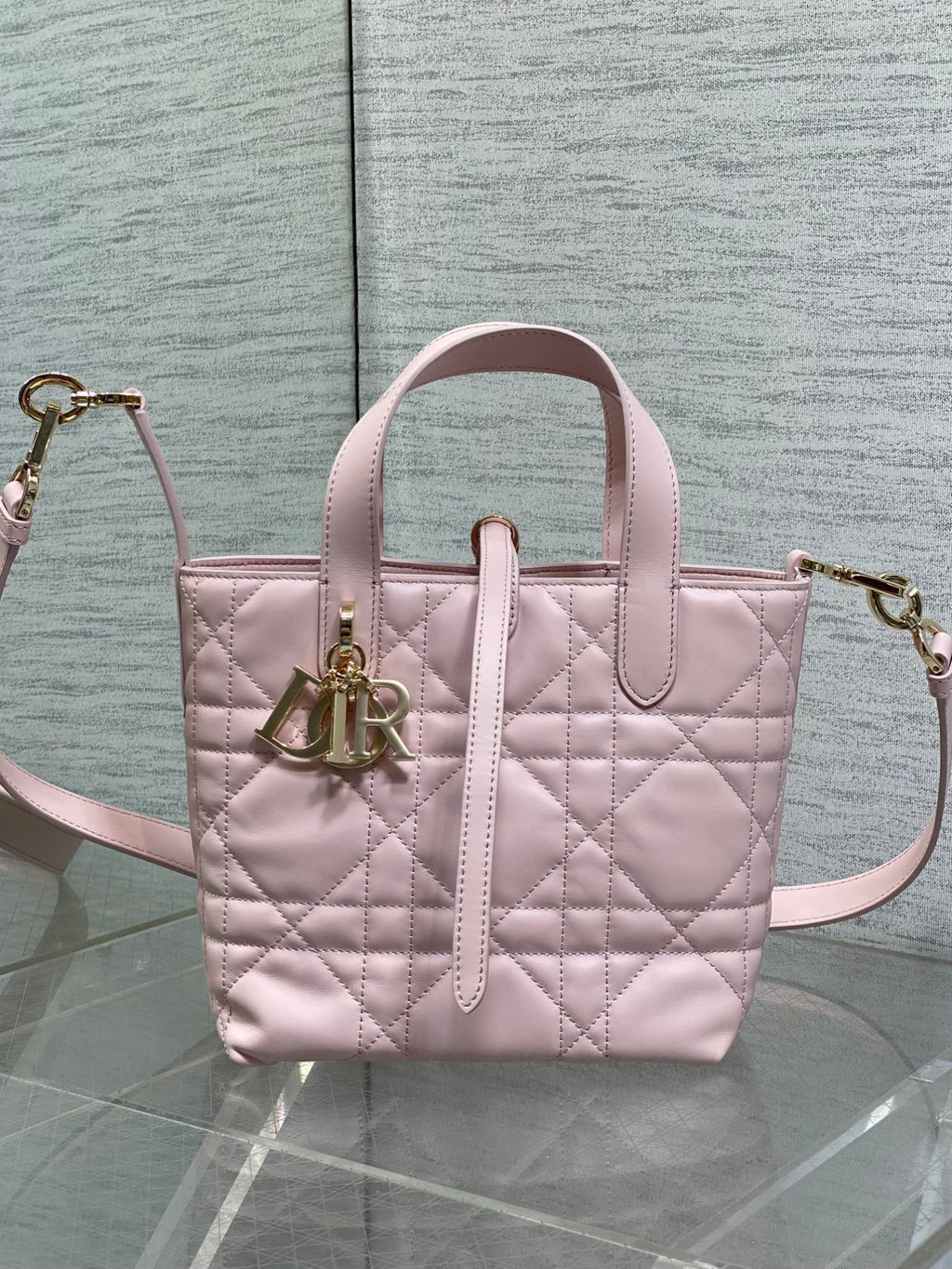 Toujours Vertical Small Bag — Soft Pink