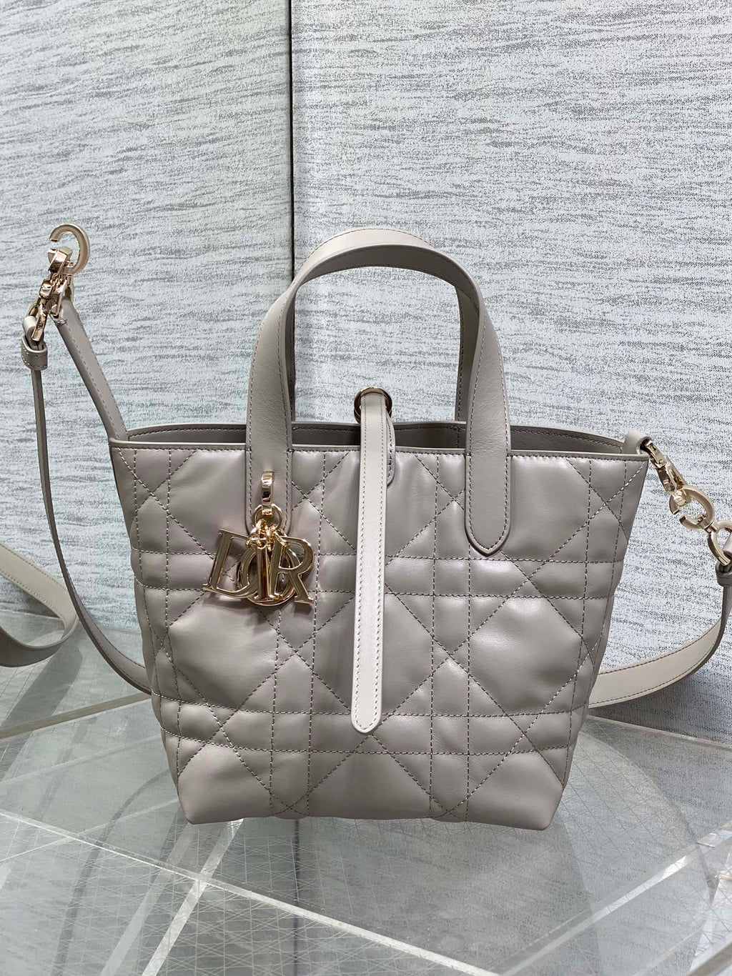 Toujours Vertical Small Bag — Grey
