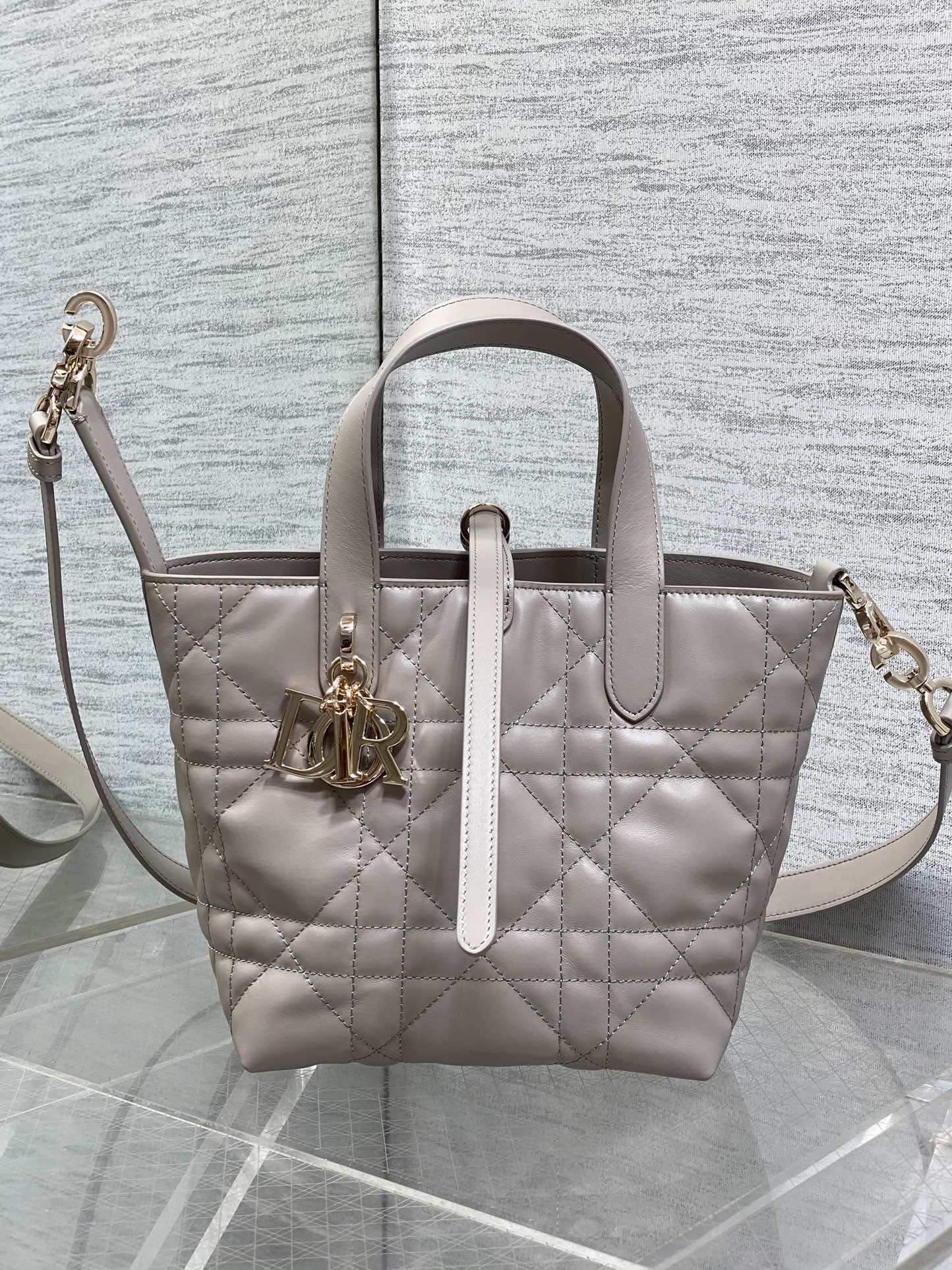 Toujours Vertical Small Bag — Grey