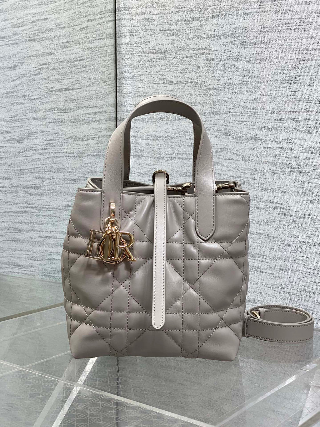 Toujours Vertical Small Bag — Grey