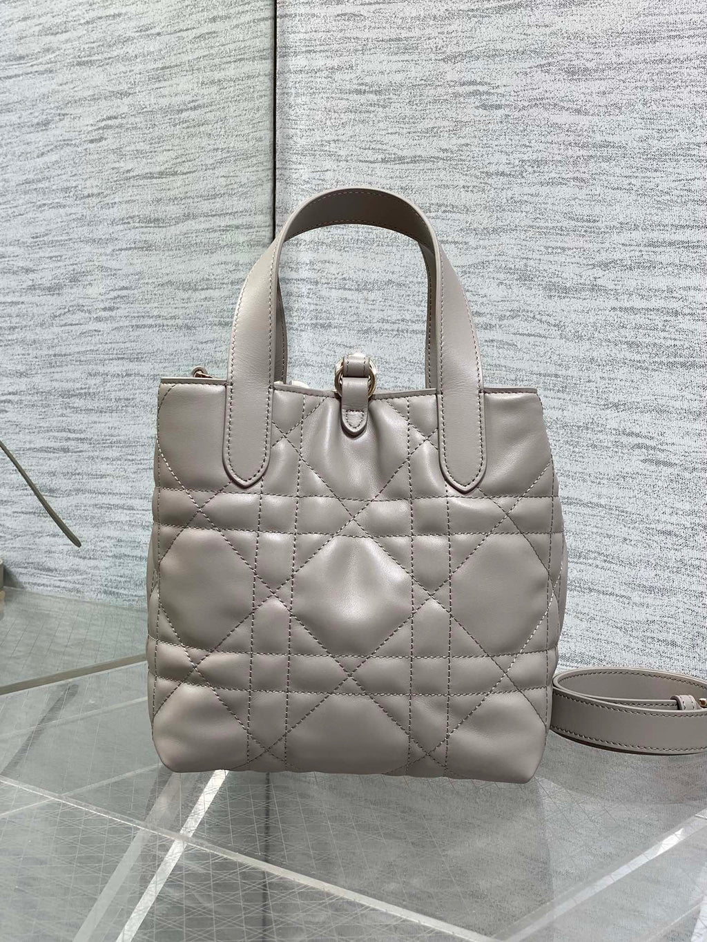 Toujours Vertical Small Bag — Grey
