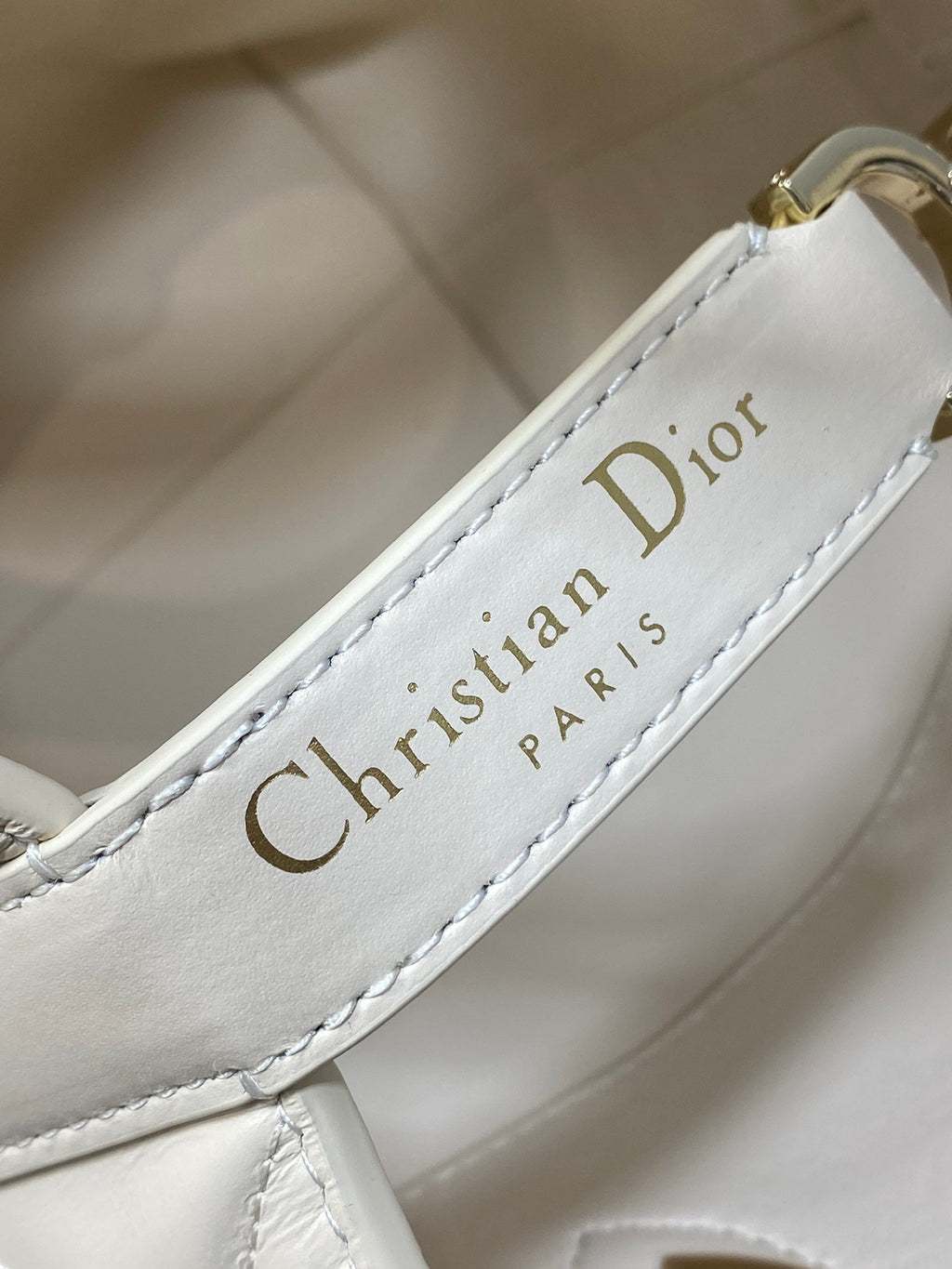 Toujours Vertical Small Bag — Ivory White