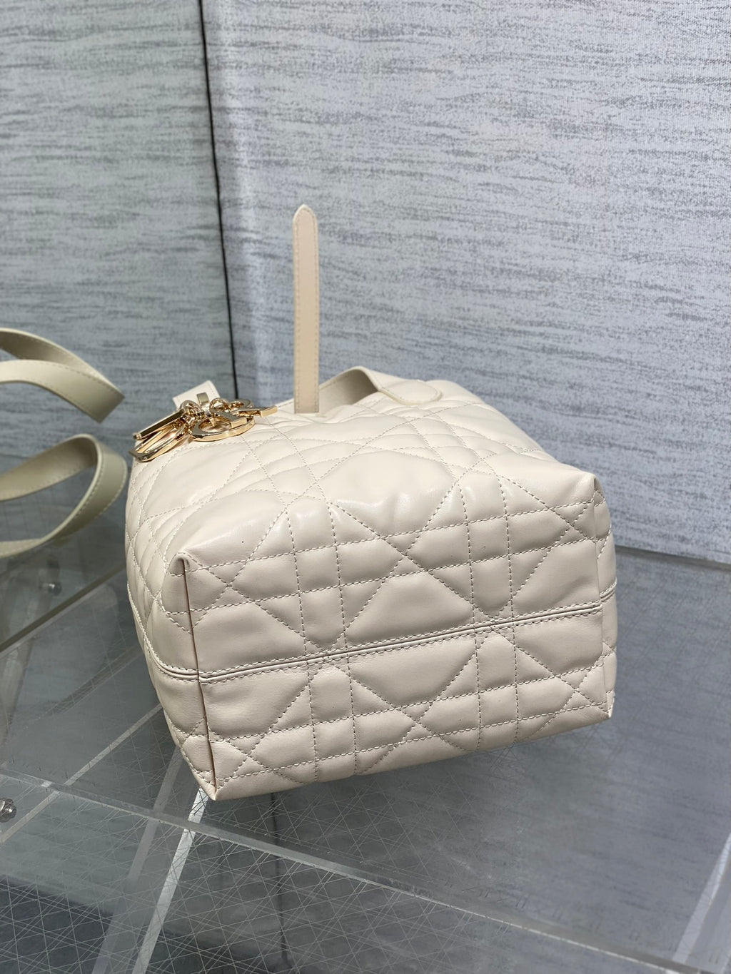 Toujours Vertical Small Bag — Ivory White