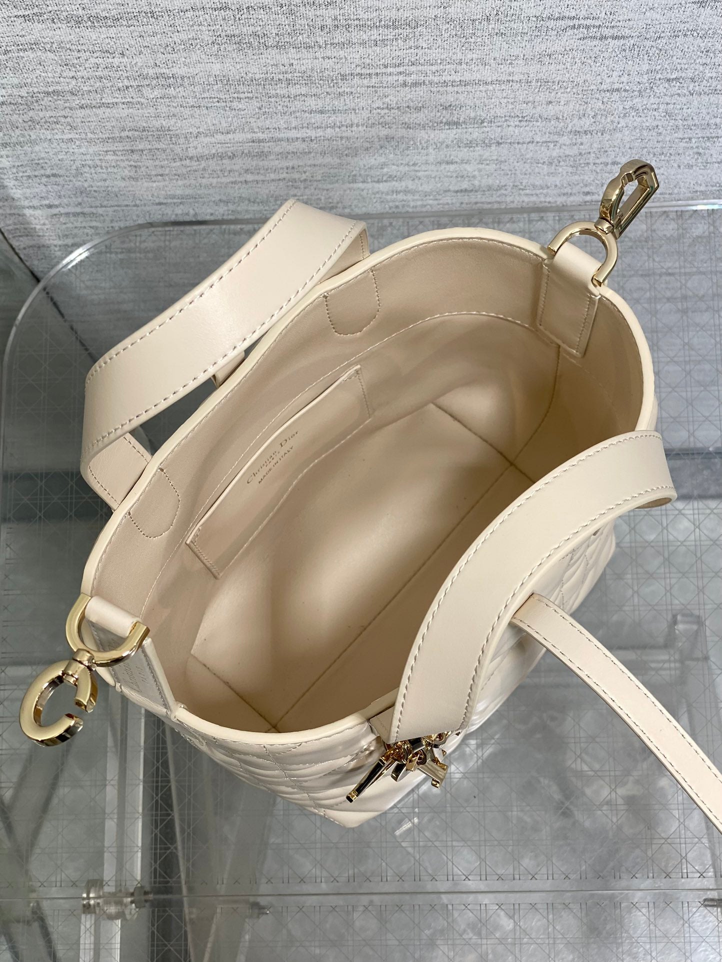 Toujours Vertical Small Bag — Ivory White