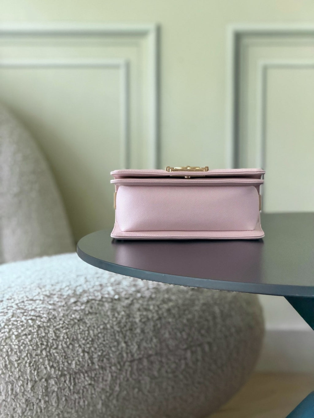 Chanel 26 A Le Boy Bag — Pink with Antique Gold Hardware