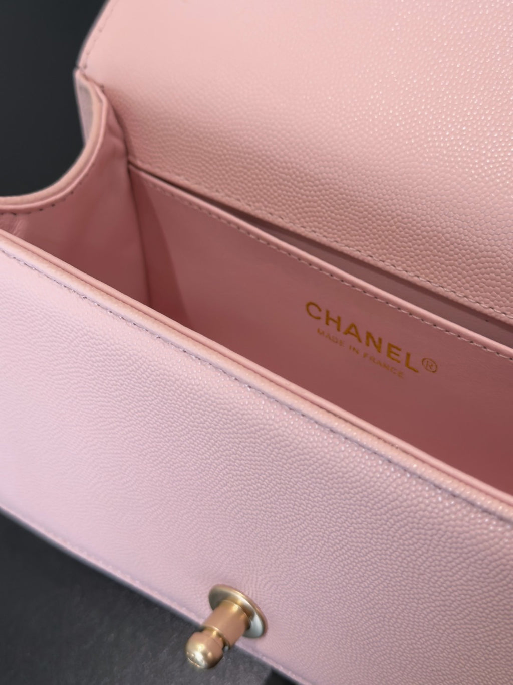 Chanel 26 A Le Boy Bag — Pink with Antique Gold Hardware