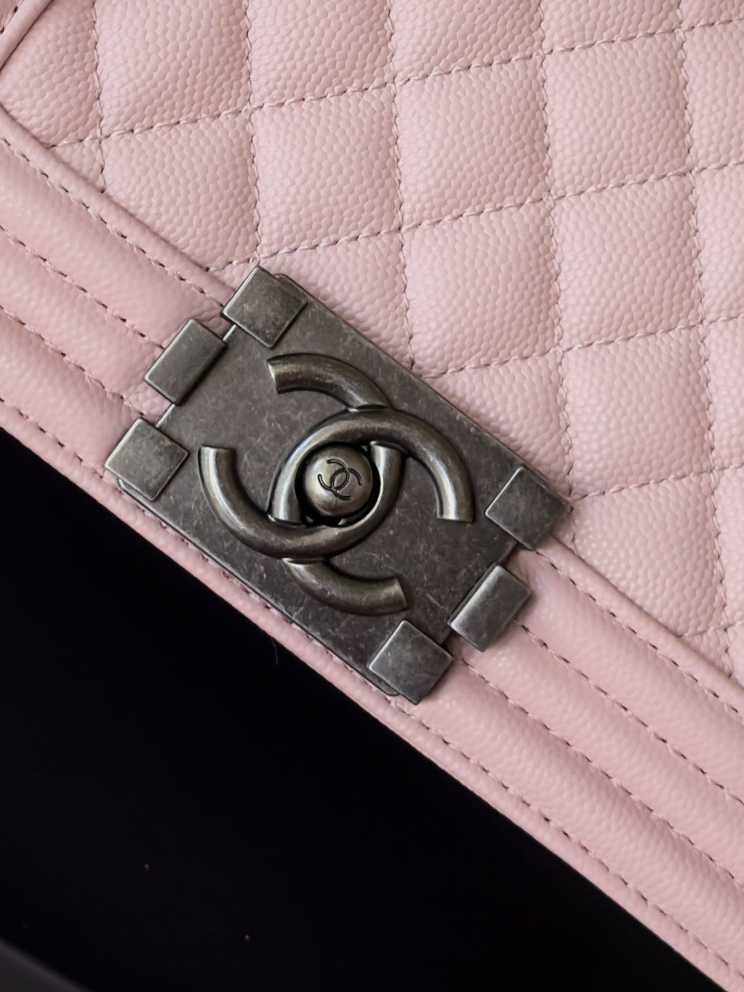 Chanel 26 A Le Boy Bag — Pink with Antique Silver Hardware