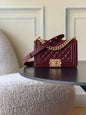 Chanel 26 A Le Boy Bag — Date Red with Antique Gold Hardware