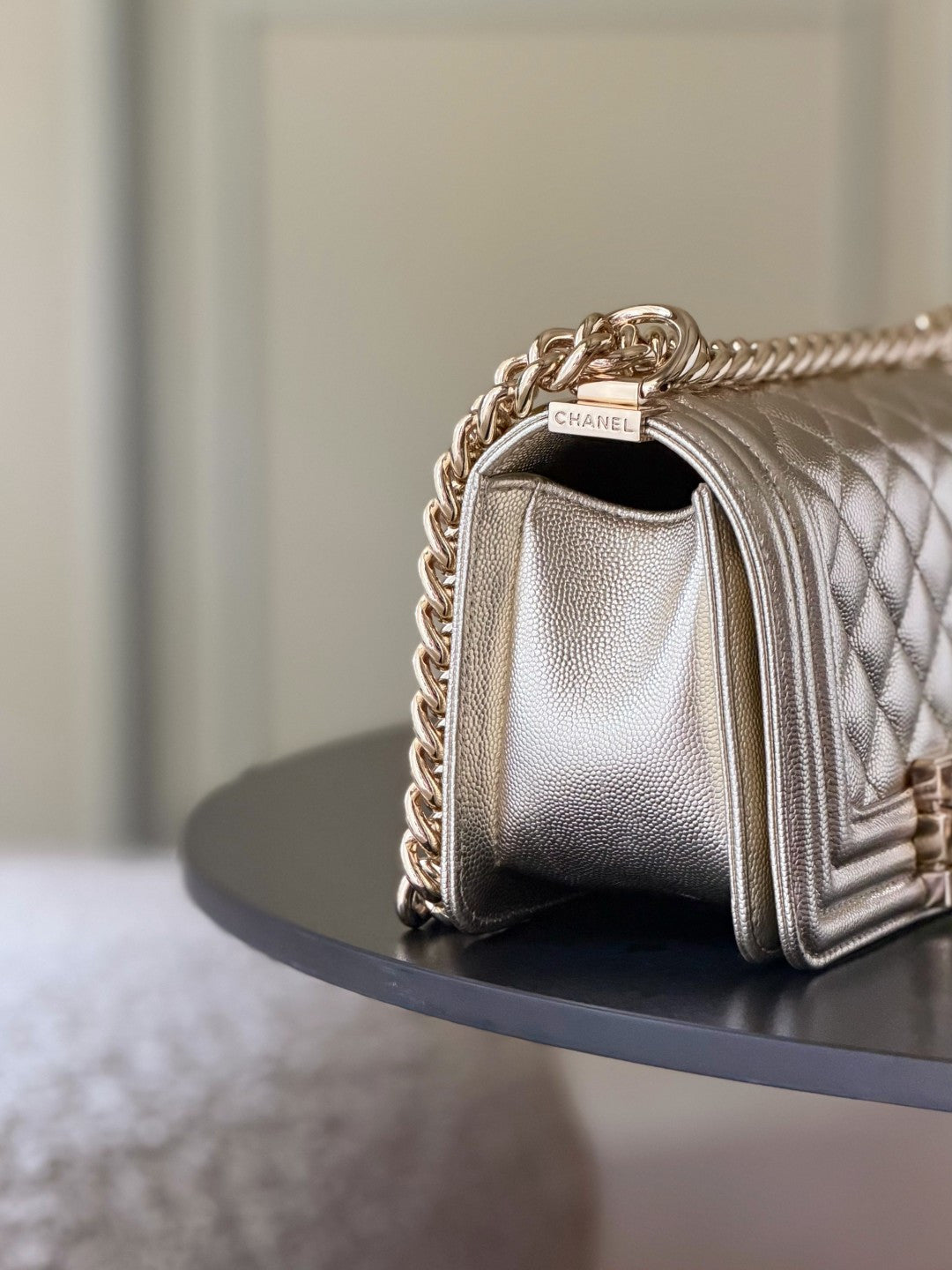 Chanel 26 A Le Boy Bag — Gold with Gold-Plated Hardware