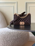 Chanel 26 A Le Boy Bag — Coffee Brown with Antique Gold Hardware