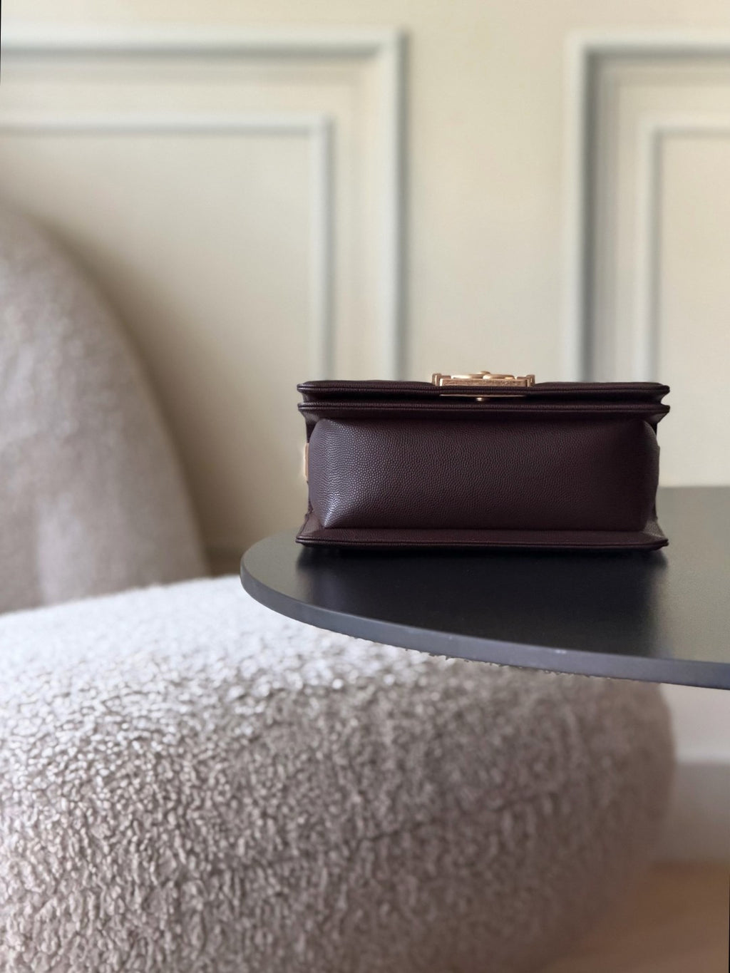 Chanel 26 A Le Boy Bag — Coffee Brown with Antique Gold Hardware