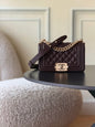 Chanel 26 A Le Boy Bag — Coffee Brown with Gold Hardware