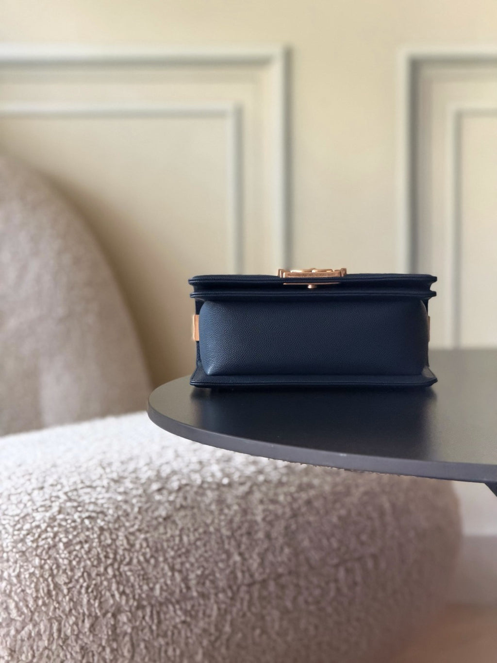 Chanel 26 A Le Boy Bag — Royal Blue with Antique Gold Hardware