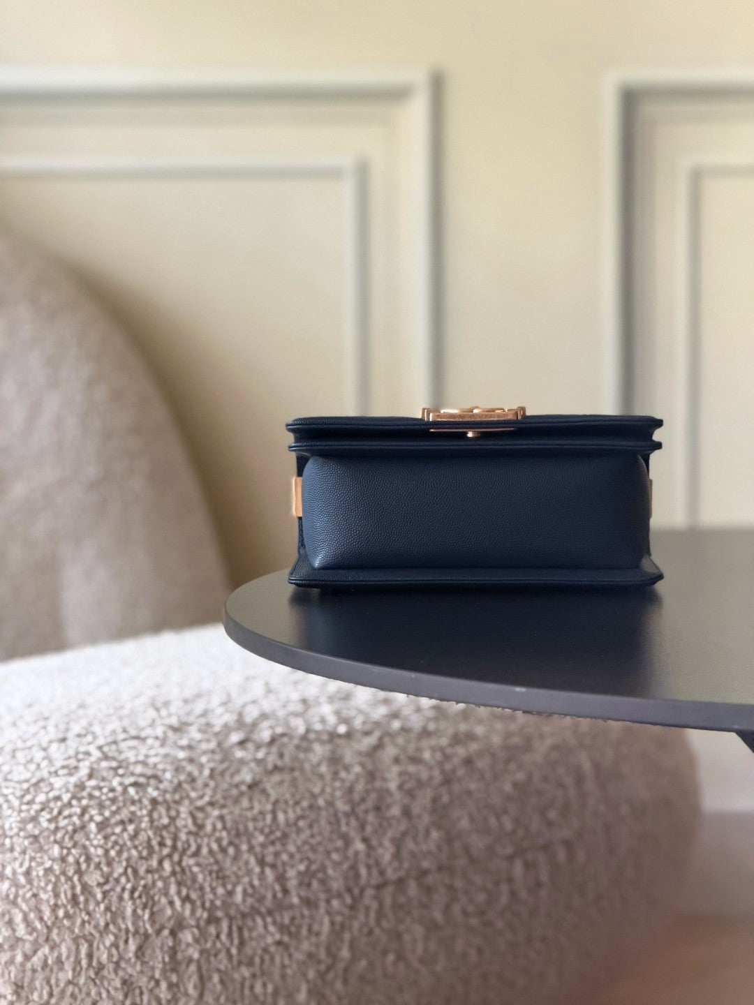 Chanel 26 A Le Boy Bag — Royal Blue with Antique Gold Hardware