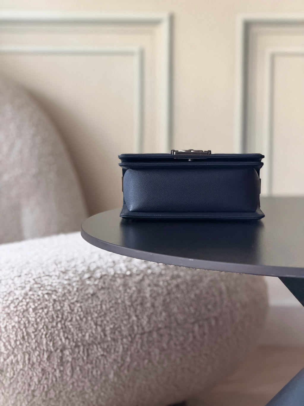 Chanel 26 A Le Boy Bag — Royal Blue with Antique Silver Hardware