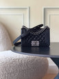 Chanel 26 A Le Boy Bag — Black with Antique Silver Hardware