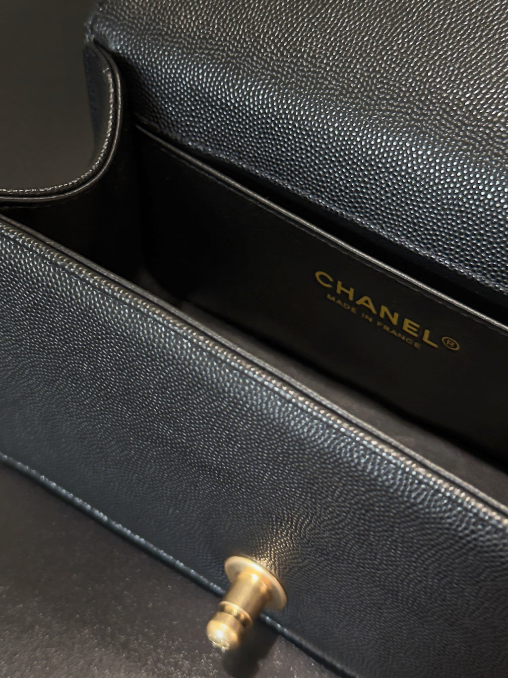 Chanel 26 A Le Boy Bag — Black with Antique Gold Hardware