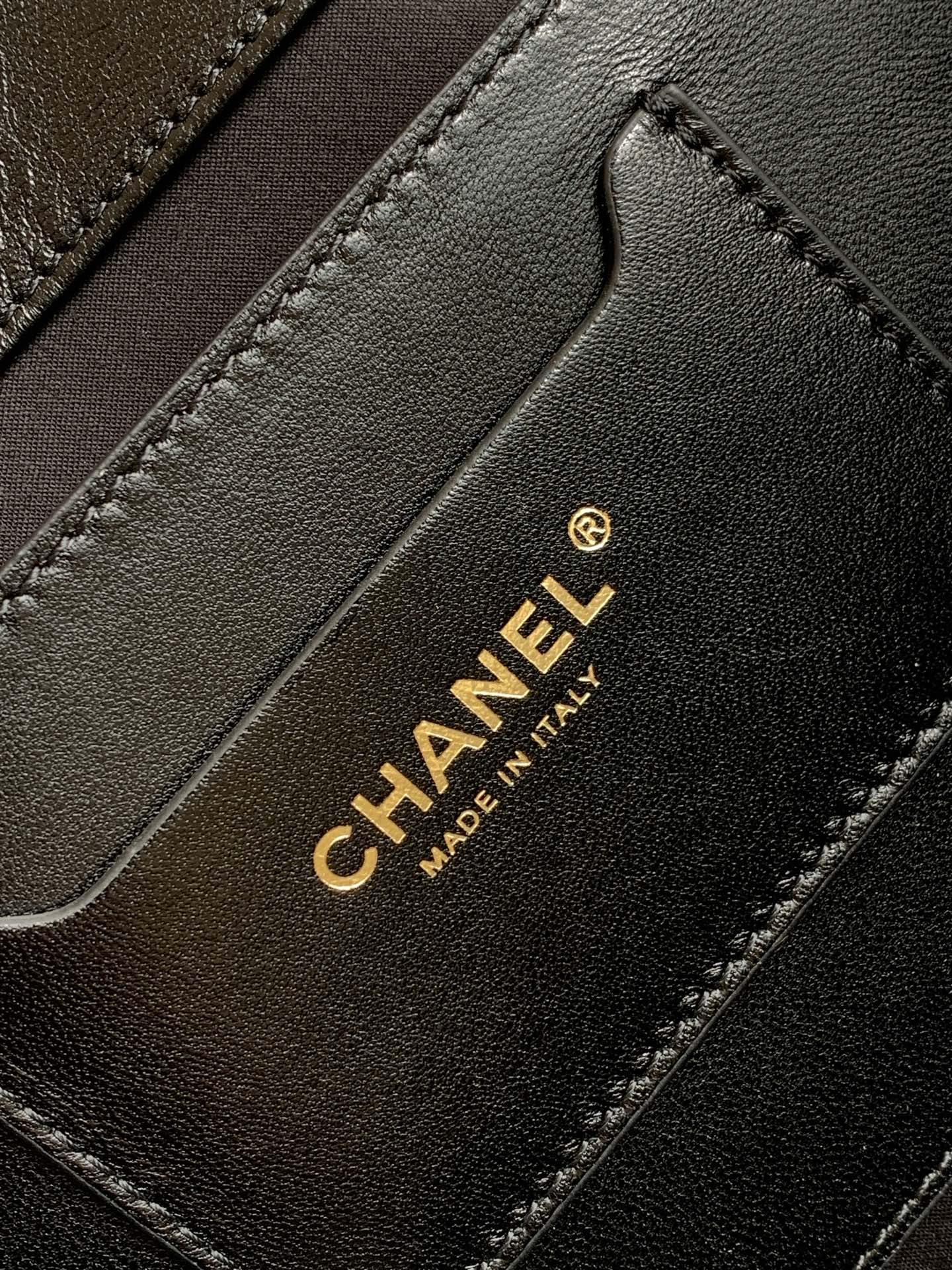 Chanel 26C Raffia & Black Leather Basket Bag