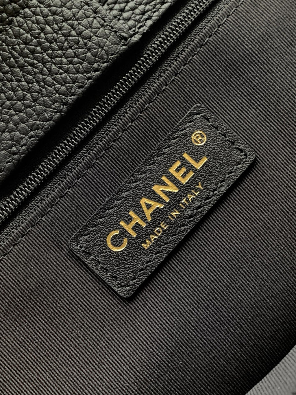 Chanel Cerf Small Tote Bag Black & Gold