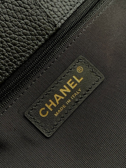 Chanel Cerf Medium Tote Bag Black & Gold