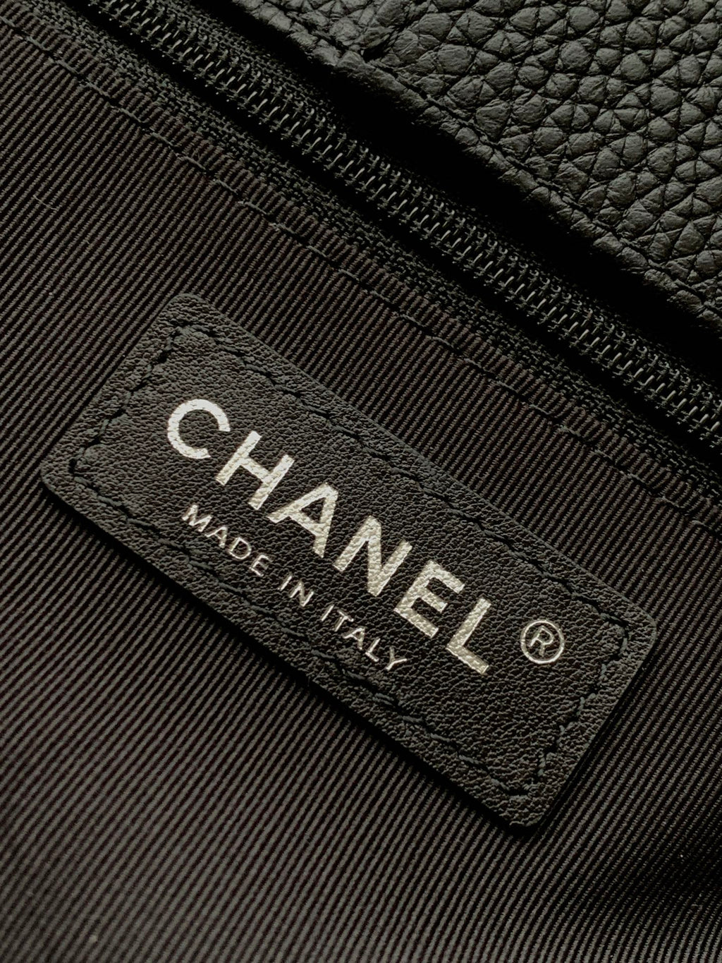 Chanel Cerf Small Tote Bag Black & Silver