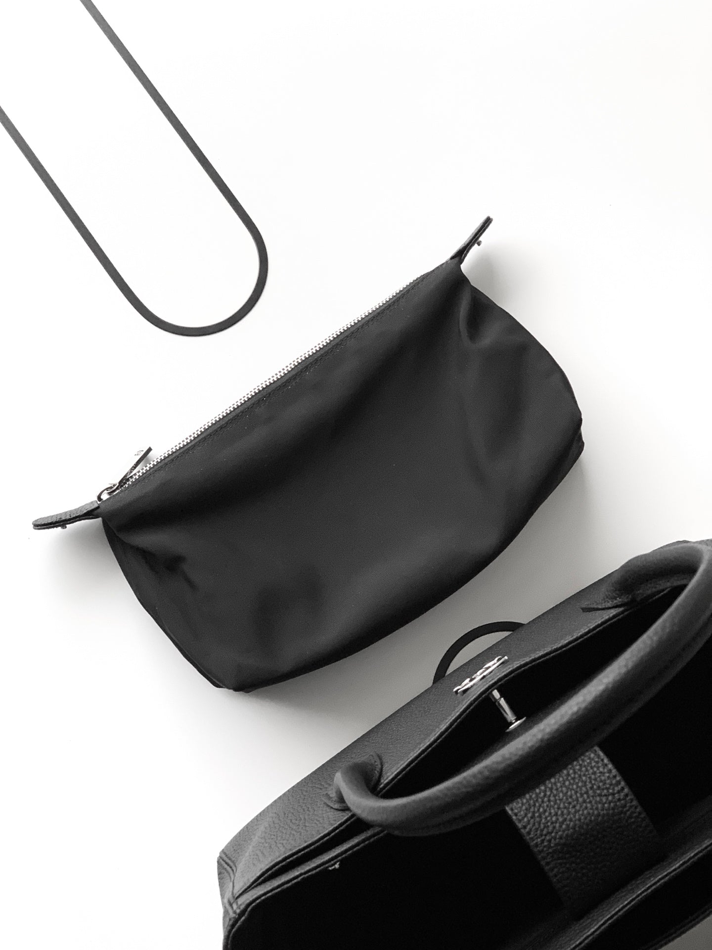 Chanel Cerf Small Tote Bag Black & Silver