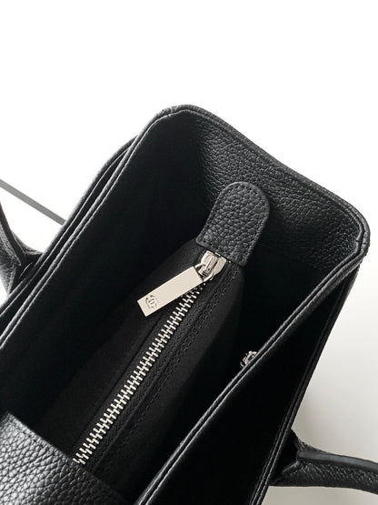 Chanel Cerf Medium Tote Bag Black & Silver