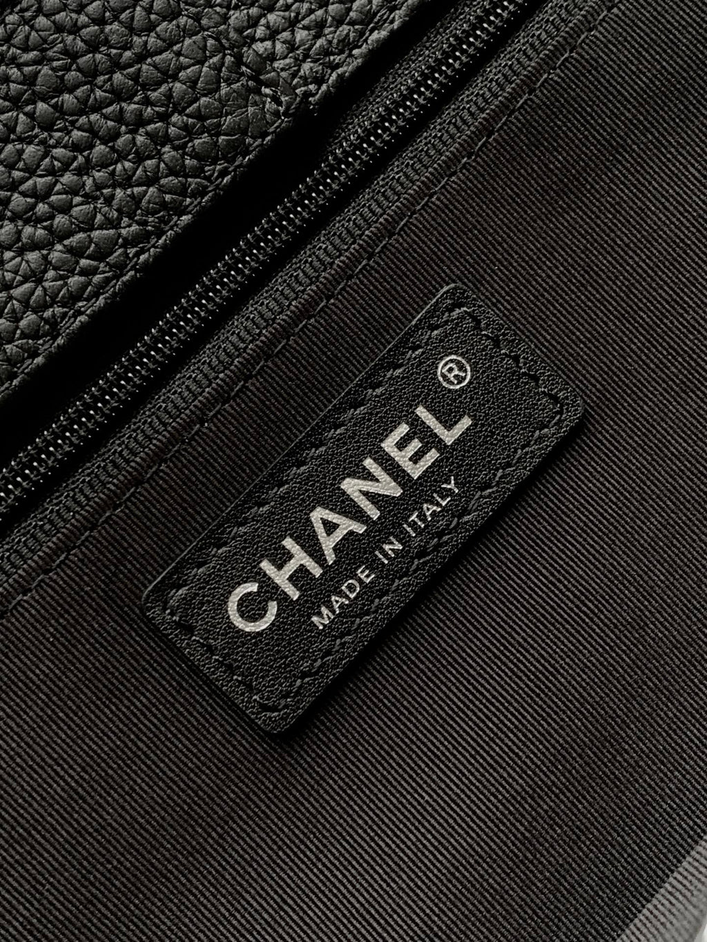 Chanel Cerf Medium Tote Bag Black & Silver