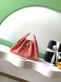 Chanel 26C Mini Suede Vintage Coin Button Drawstring Bucket Bag