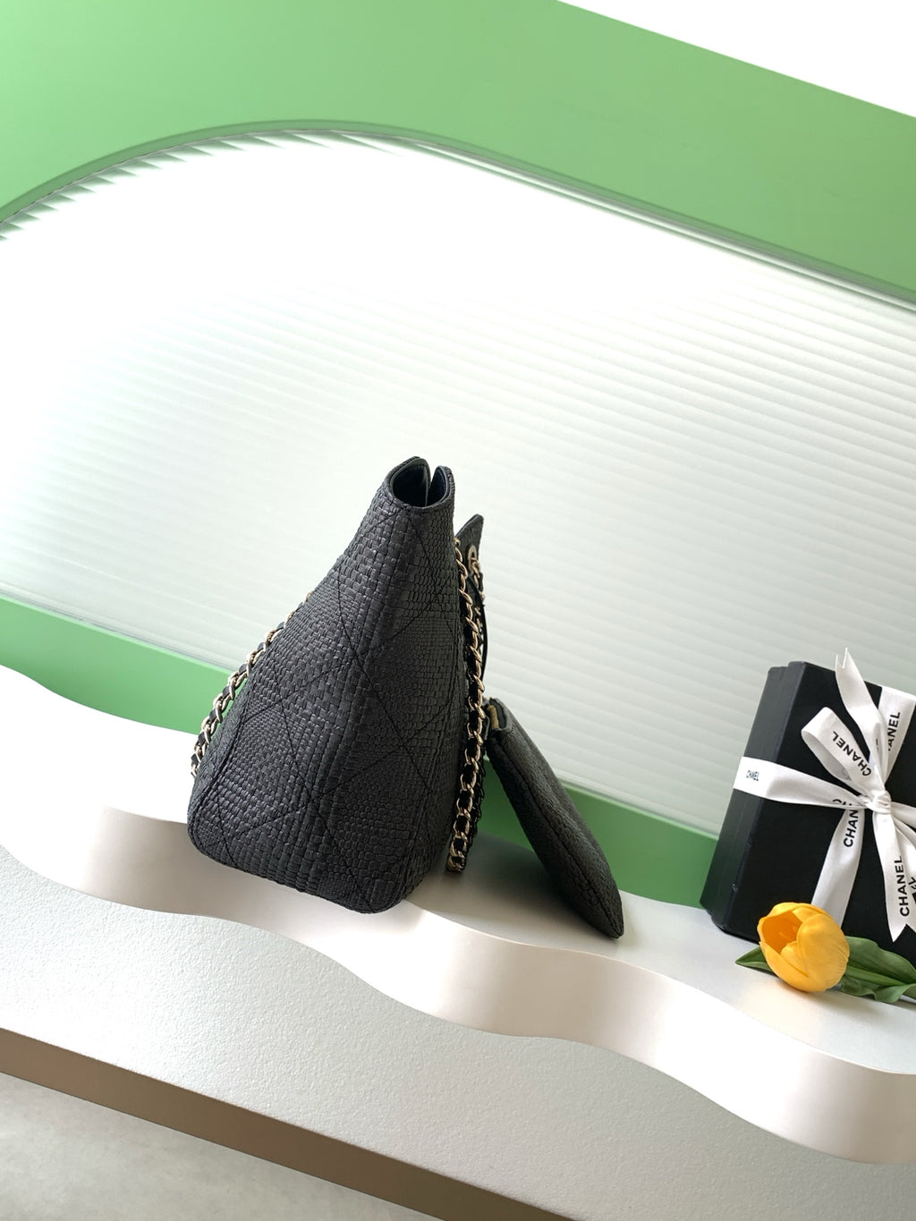 Chanel 26S Spring/Summer Black Woven Bag