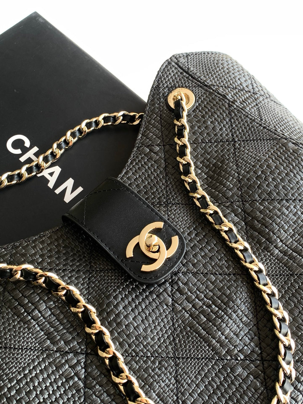 Chanel 26S Spring/Summer Black Woven Bag