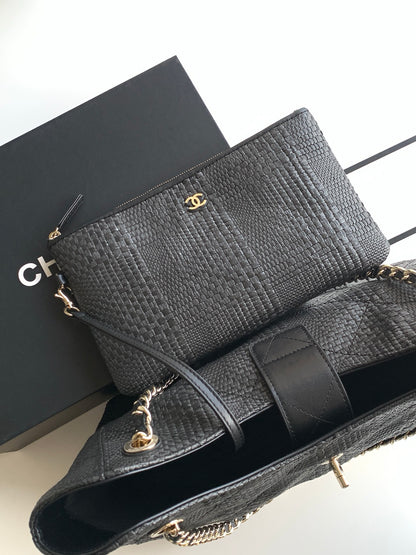 Chanel 26S Spring/Summer Black Woven Bag