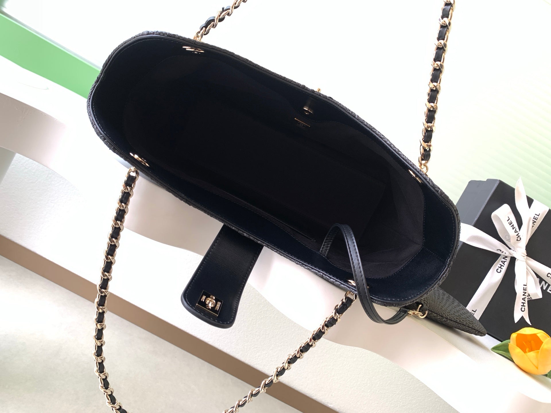 Chanel 26S Spring/Summer Black Woven Bag