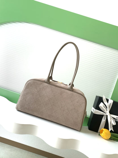 Chanel 26S Bowling Bag — Grey