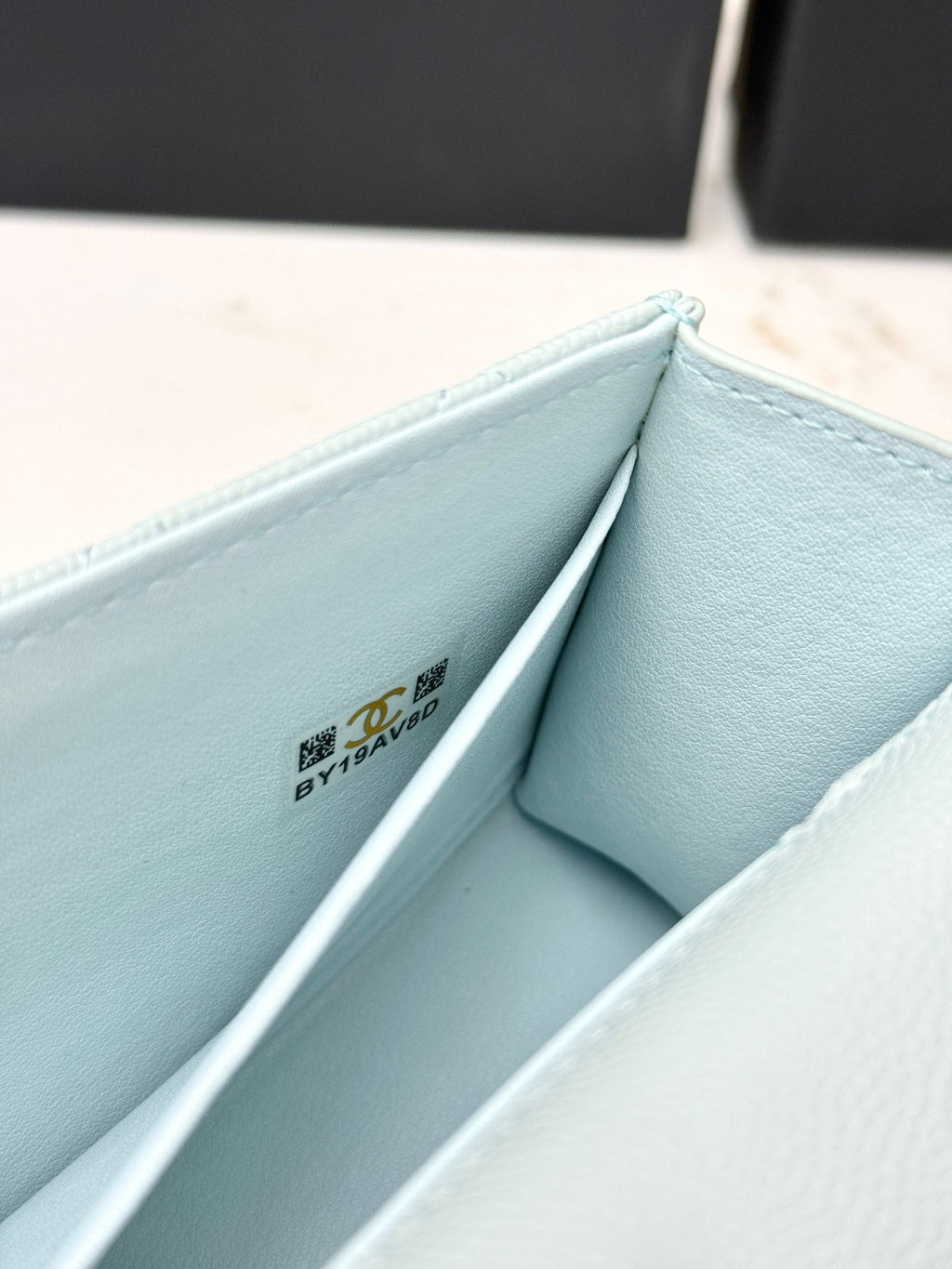 Chanel 25S Caviar Leather Kelly Handle Bag — Light Blue