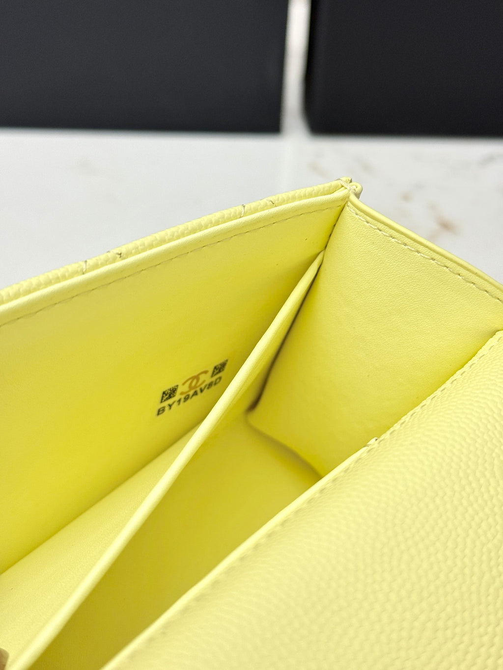 Chanel 25S Caviar Leather Kelly Handle Bag — Lemon Yellow