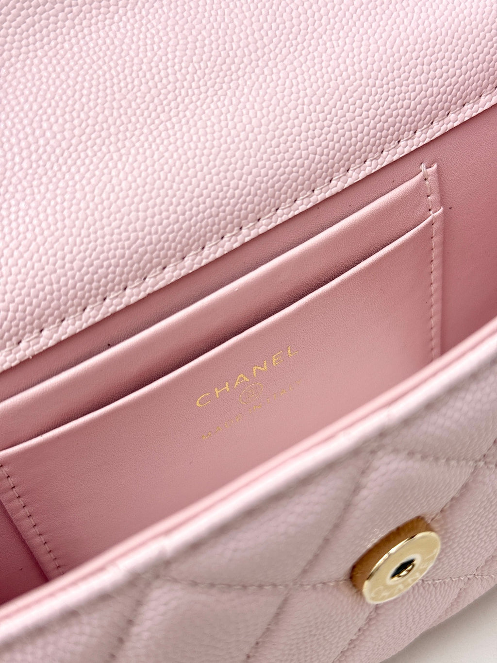 Chanel 25S Caviar Leather Kelly Handle Bag — Sakura Pink