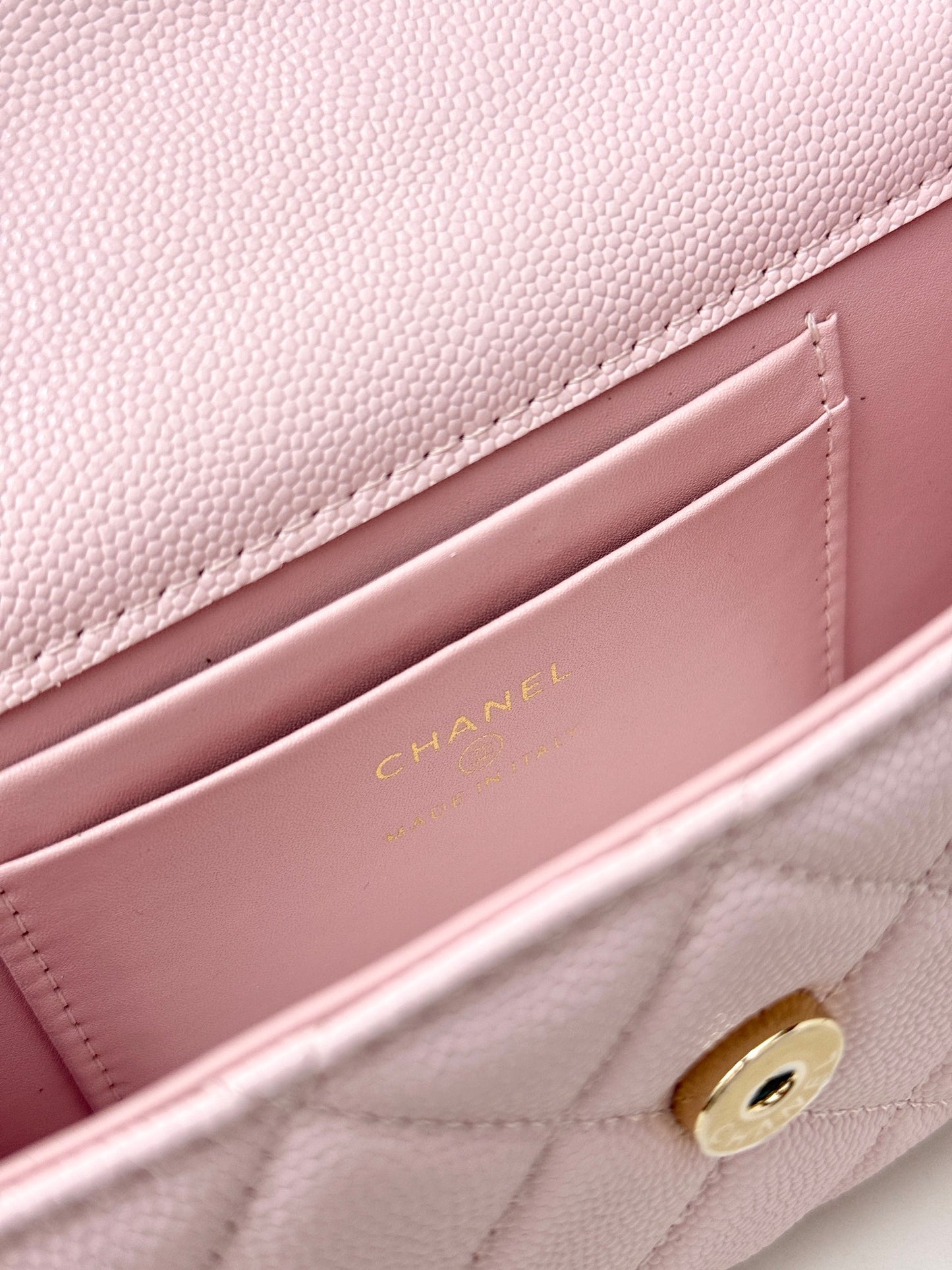 Chanel 25S Caviar Leather Kelly Handle Bag — Sakura Pink