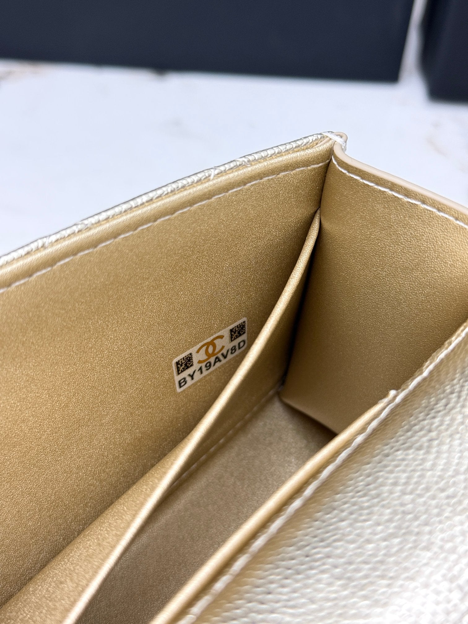 Chanel 25S Caviar Leather Kelly Handle Bag — Gold