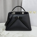 Dior 2026 Spring/Summer Bow Handbag — Black with Silver Hardware
