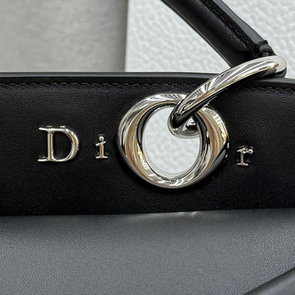 Dior 2026 Spring/Summer Bow Handbag — Black with Silver Hardware