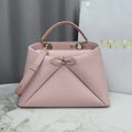 Dior 2026 Spring/Summer Bow Handbag — Blush Pink with Gold Hardware